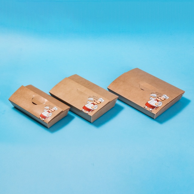 Cutie din carton pentru mâncare plat