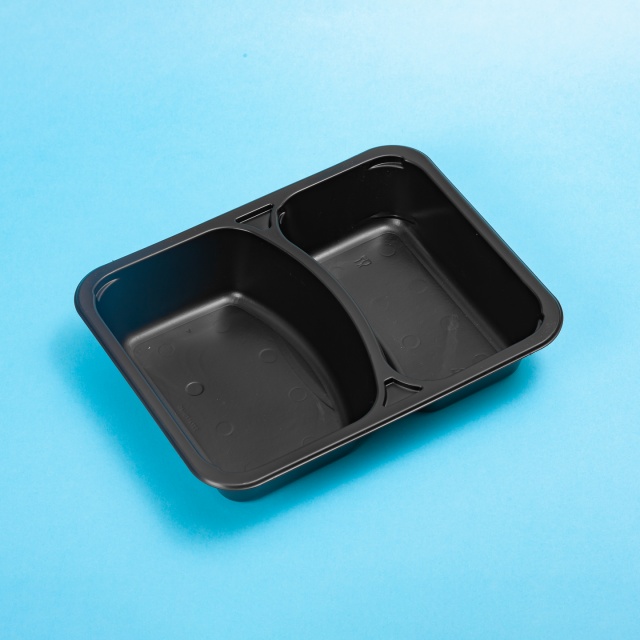 Caserolă termosudabilă, două compartimente