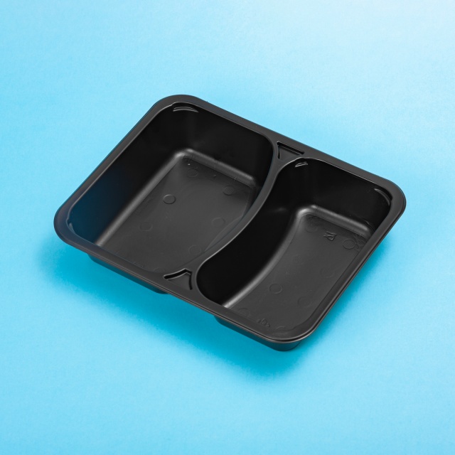 Caserolă termosudabilă, două compartimente