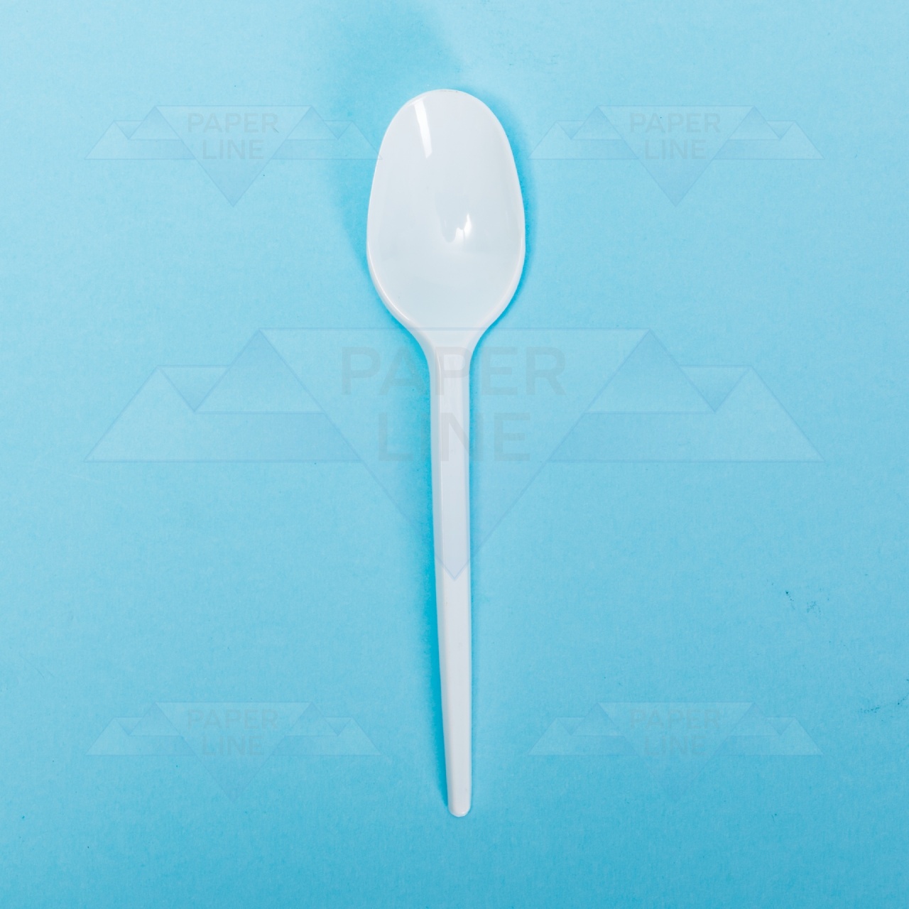 Lingură unică folosintă alb