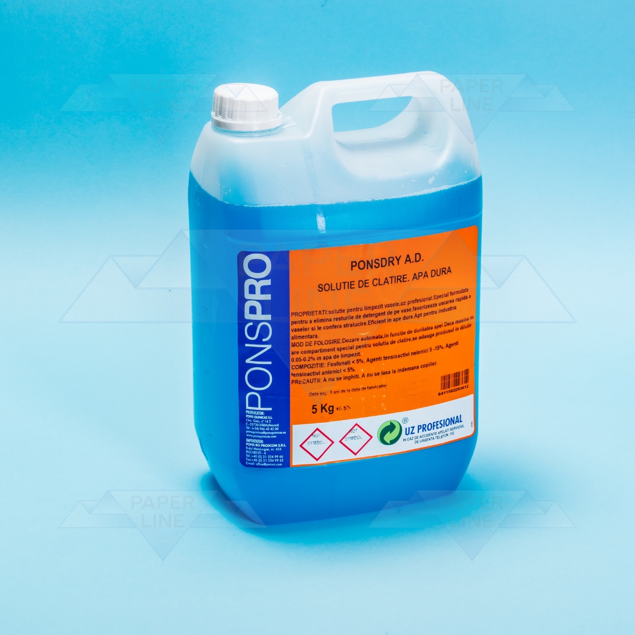 Soluție de clătire, apă dură Ponspro