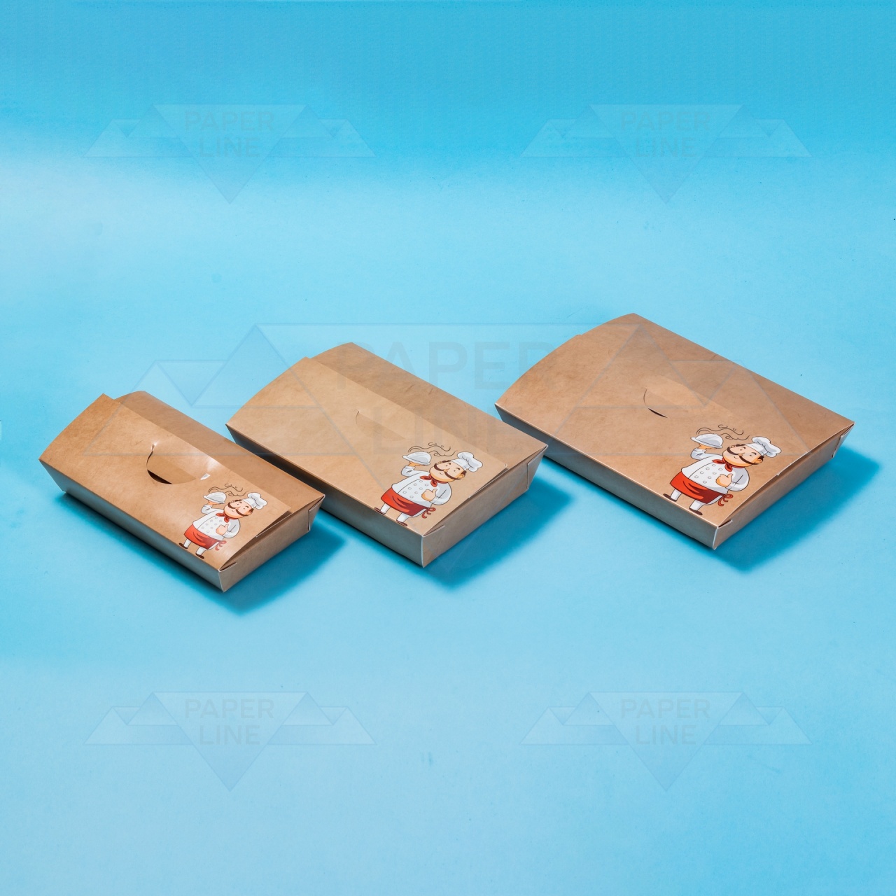 Cutie din carton pentru mâncare plat