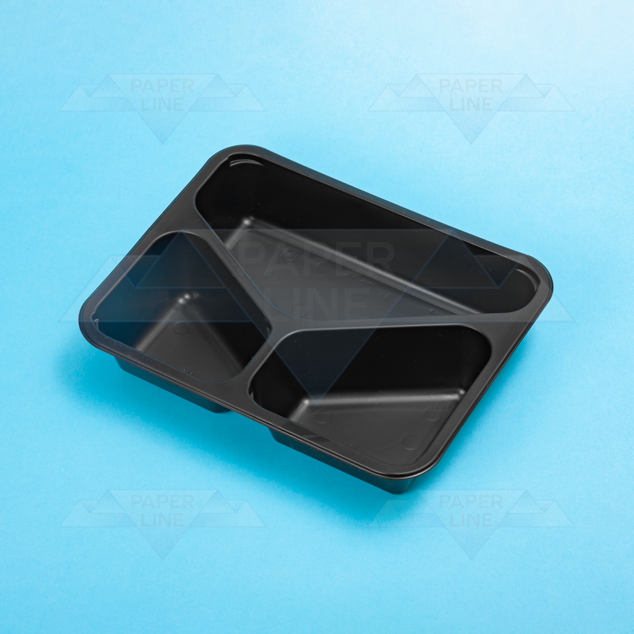 Caserolă termosudabilă, trei compartimente