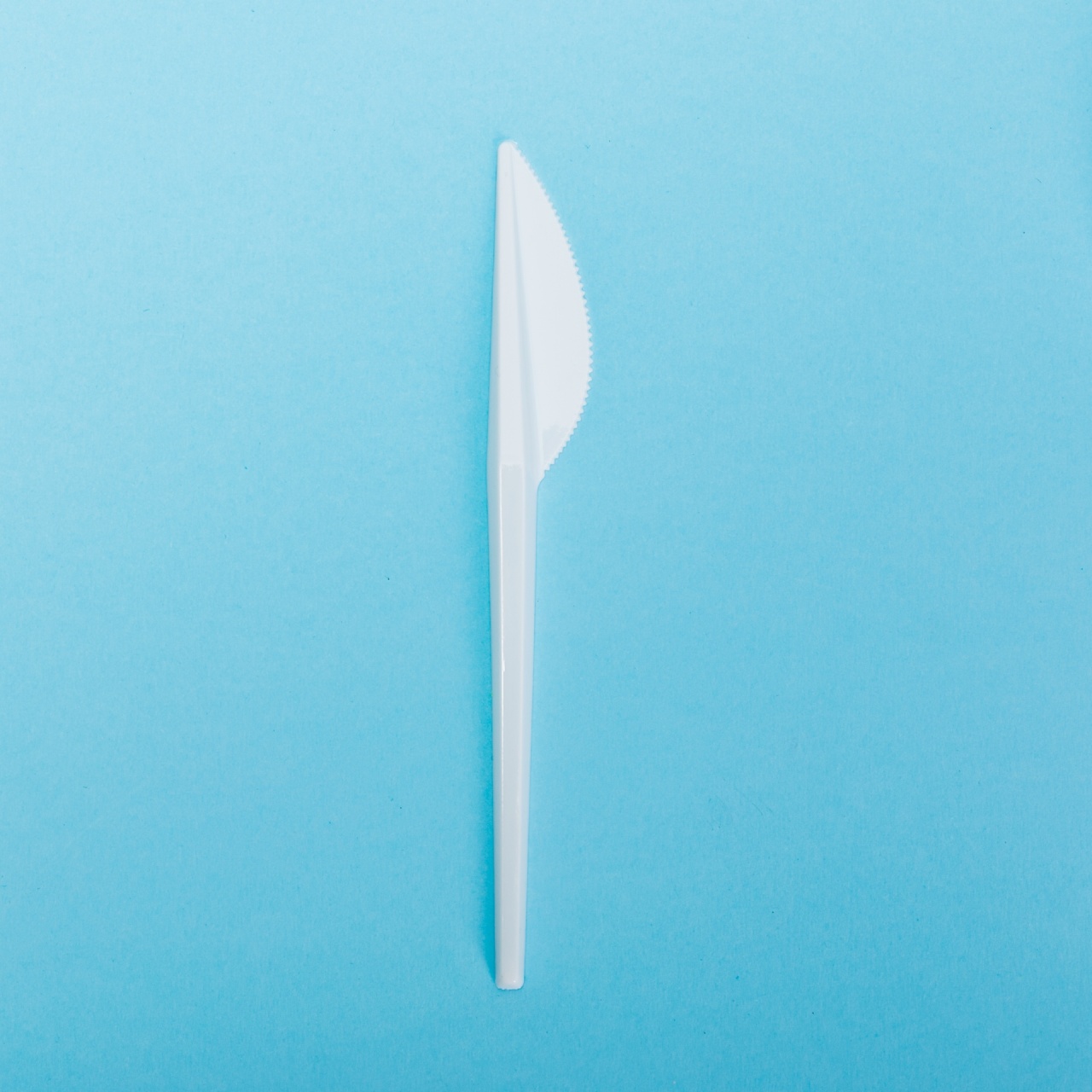 Cuțit unică folosință, alb